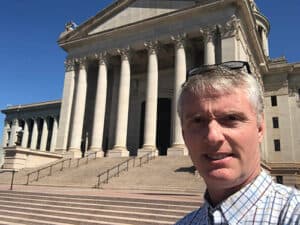 Patterson at the Oklahoma State Capitol.