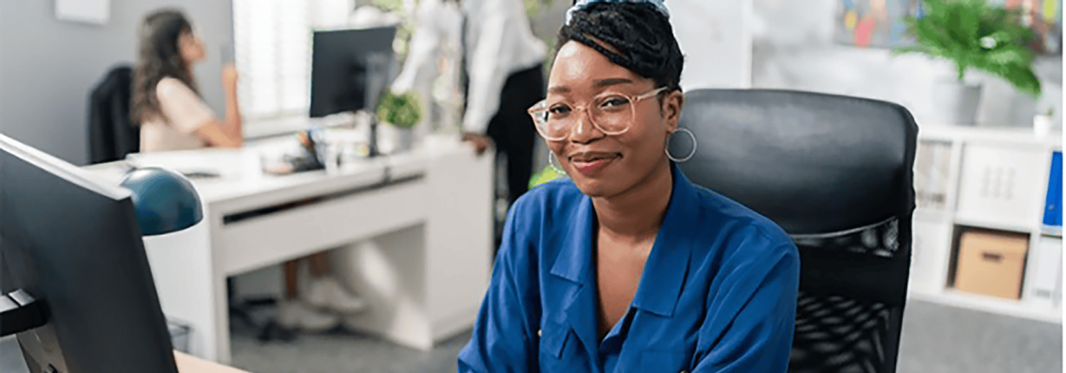 Woman working in office