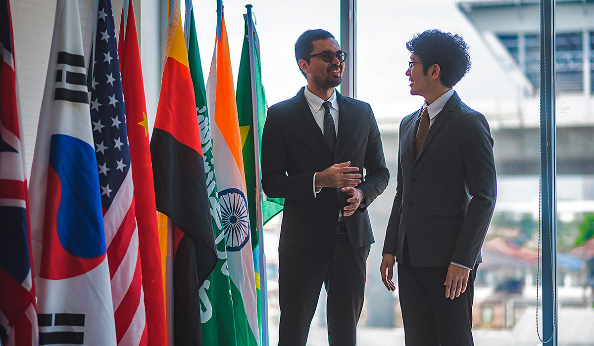 business executive presenting at a meeting