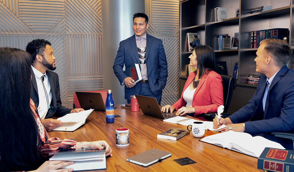 group of indigenous law students