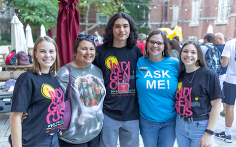 group of indigenous students at OU